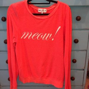 Wildfox graphic baggy beach jumper